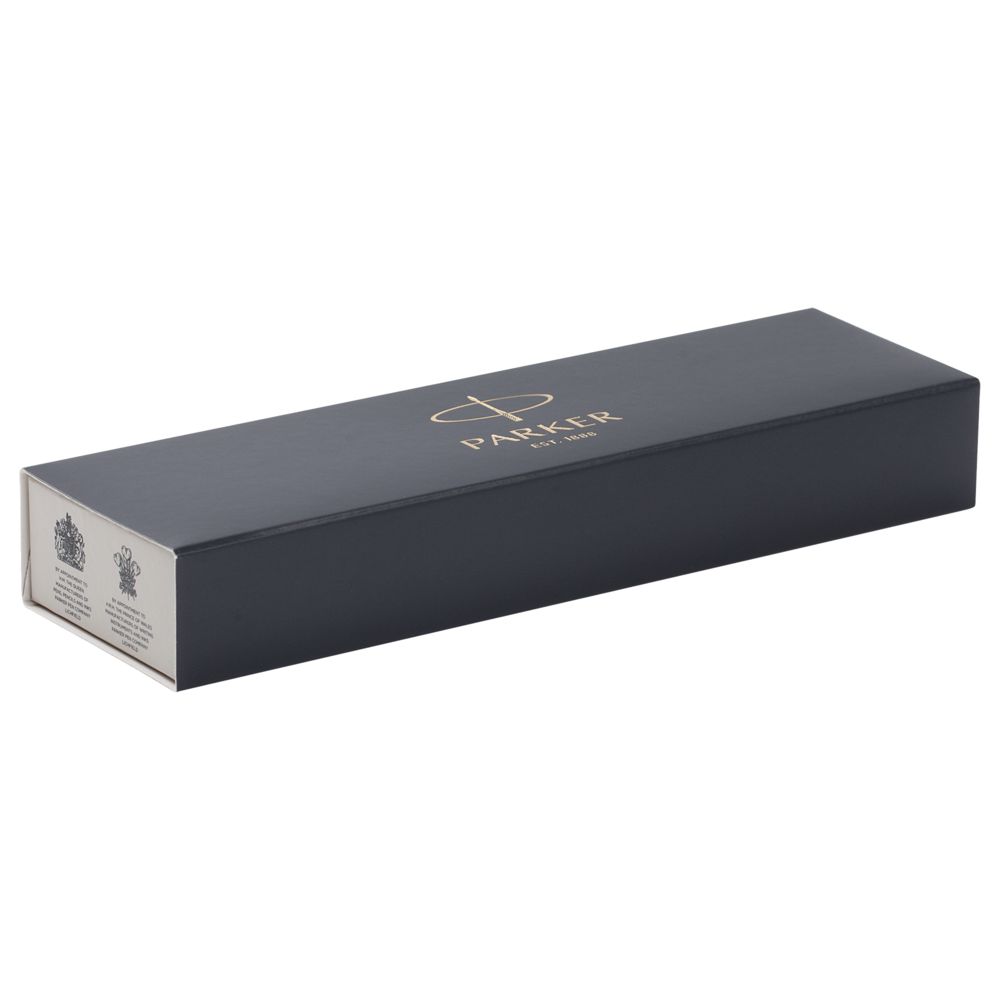 Ручка шариковая Parker IM Essential Stainless Steel CT, серебристая с черным-2