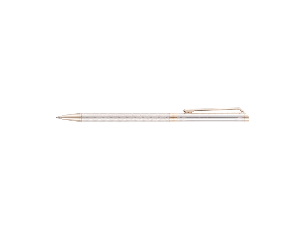 Ручка шариковая Pierre Cardin SLIM. Цвет - серебристый. Упаковка Е-2