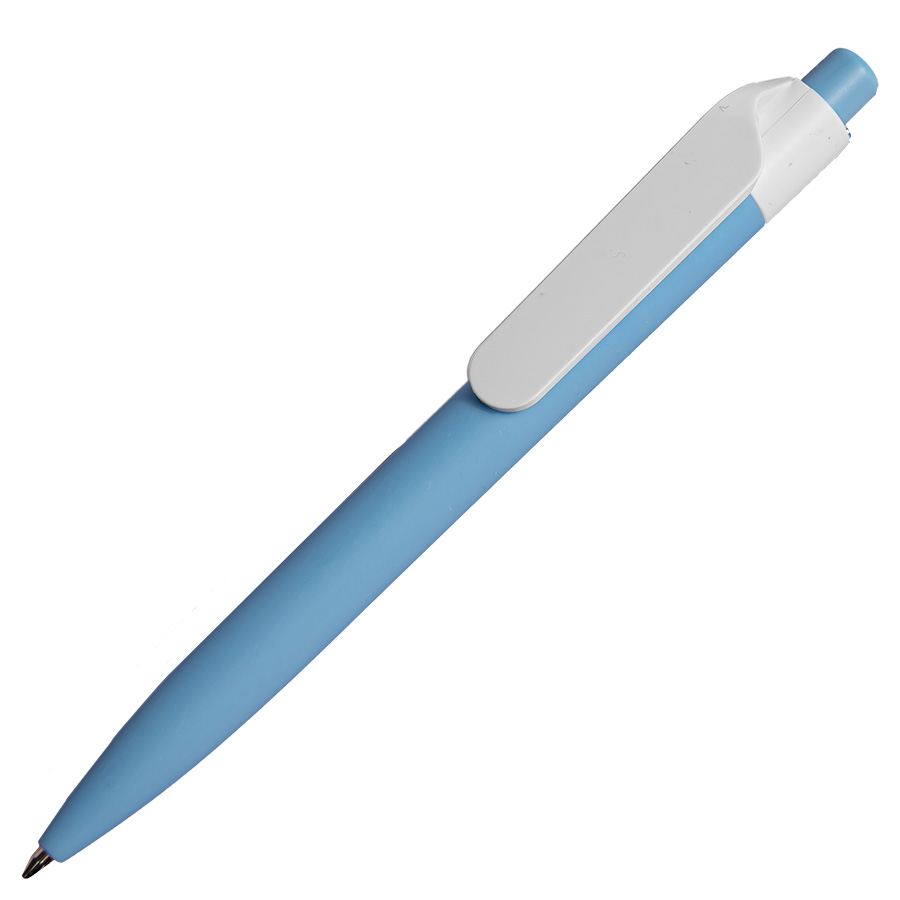 Ручка шариковая N16 soft touch, голубой-0