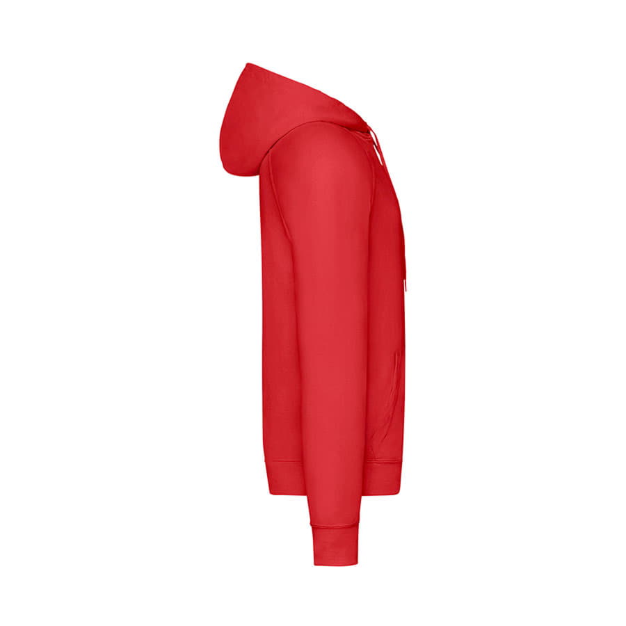 Толстовка без начеса LIGHTWEIGHT HOODED SWEAT 240, красный-4