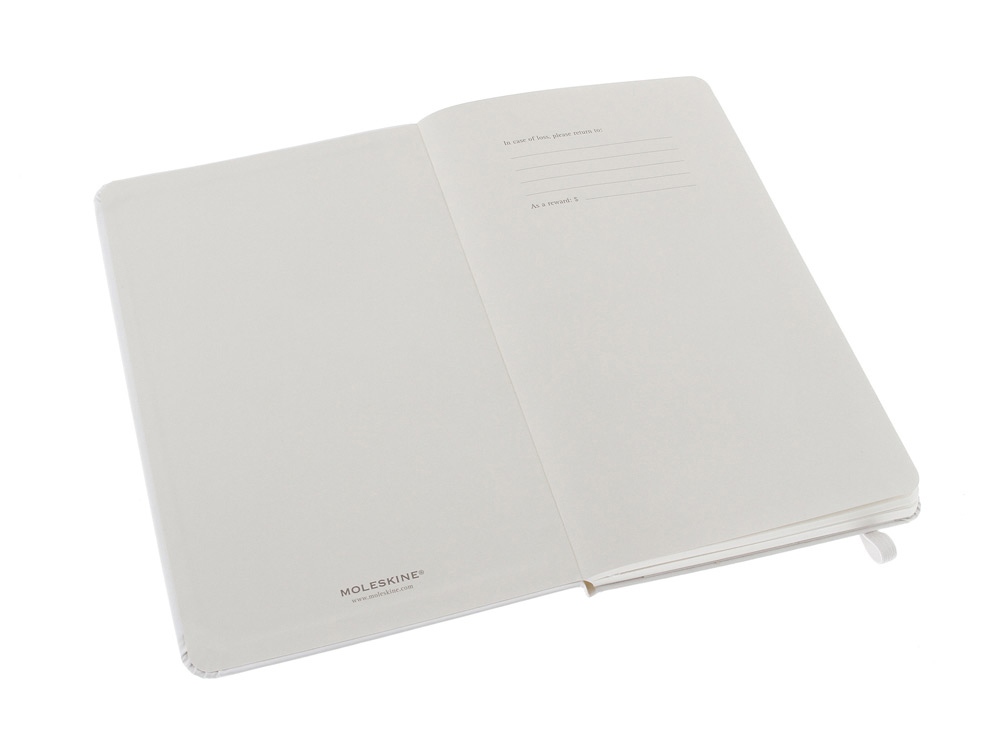 Записная книжка Moleskine Classic (нелинованный) в твердой обложке, Large (13х21см), белый-1