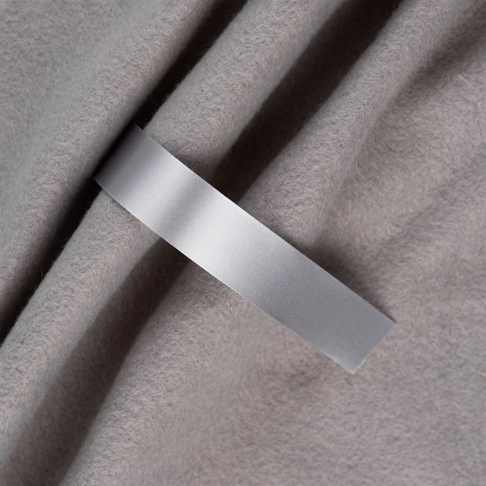 Лента сатиновая Satin 20 M, серая, 70 см-0