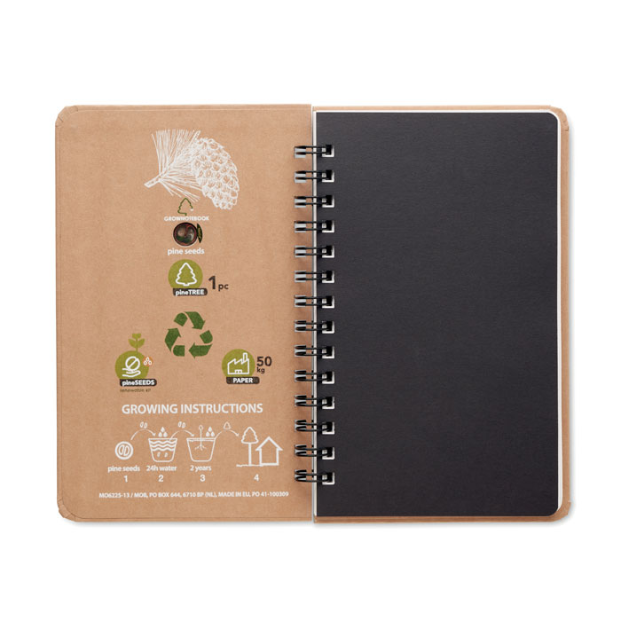 Pine tree notebook, бежевый-12