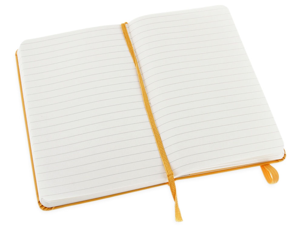 Записная книжка Moleskine Classic (в линейку) в твердой обложке, Pocket (9x14см), оранжевый-2