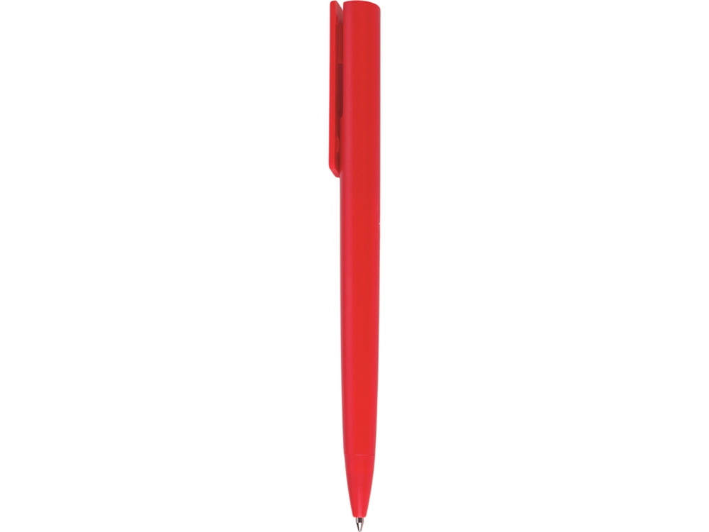 Ручка пластиковая шариковая Taper Solid, матовый красный-2