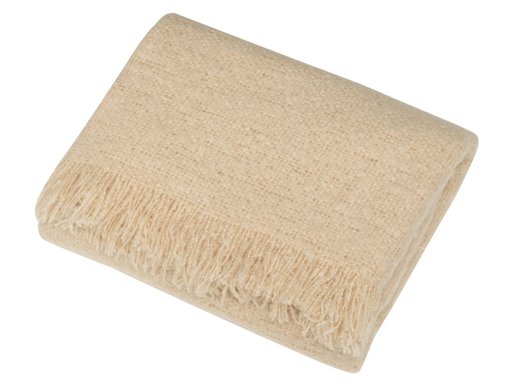 Плед акриловый Mohair, бежевый-2