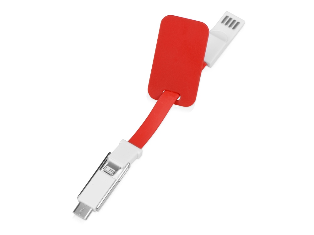 Зарядный кабель 3-в-1 Charge-it, красный-3