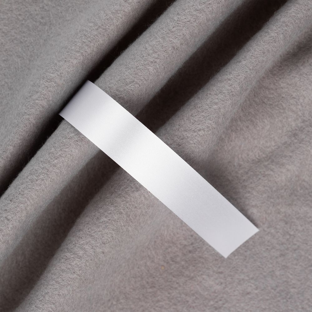 Лента сатиновая Satin 20 S, белая, 10 см-1