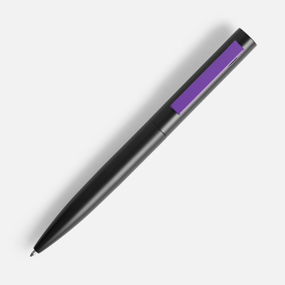 Ручка шариковая Inkolor, черная с фиолетовым-2