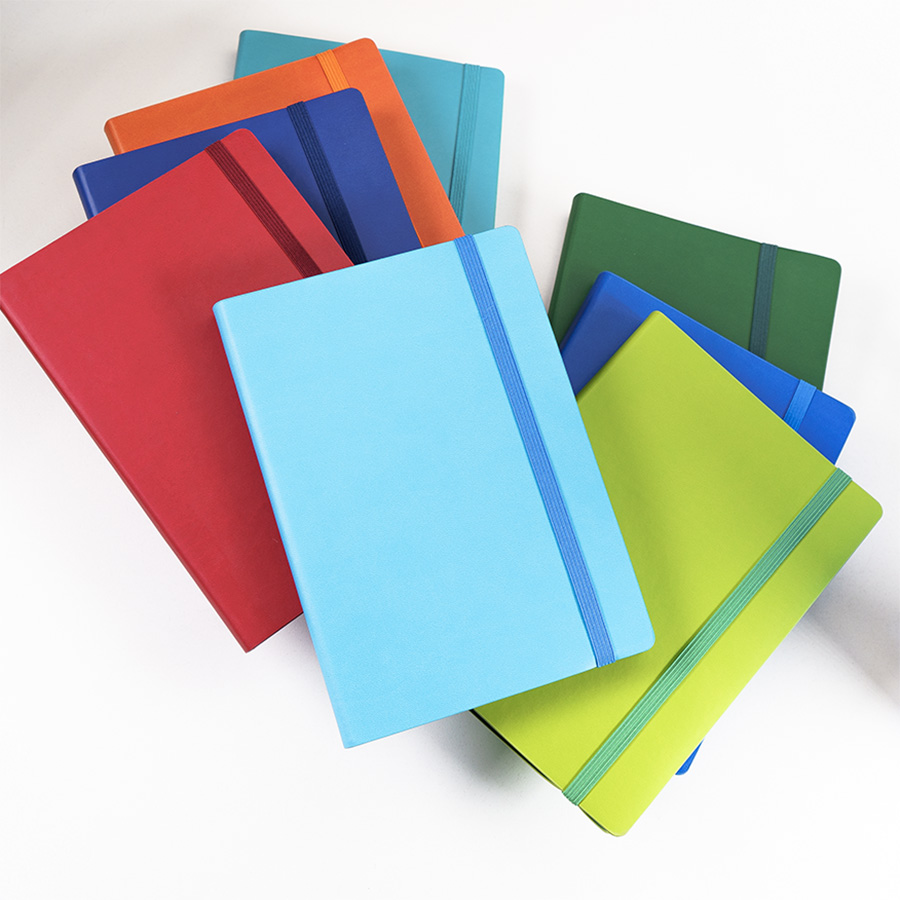 Бизнес-блокнот "RILY", формат А5,  зеленое яблоко, блок в точку, зеленое яблоко-6