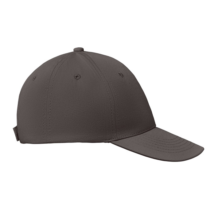 6 panels baseball cap, каменный серый-3