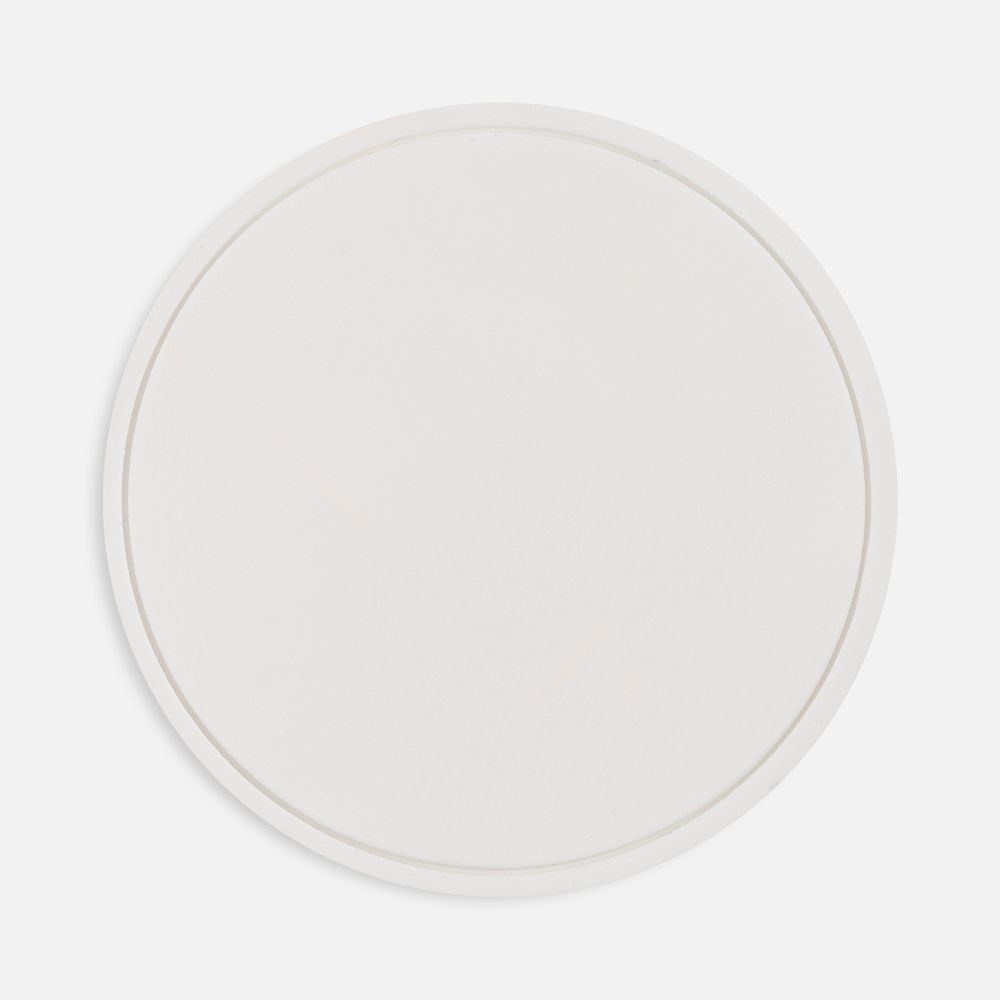 Лейбл из ПВХ Dzeta Round, L, белый-1