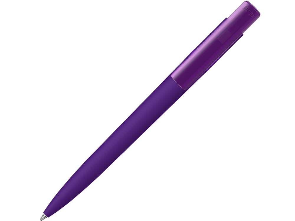 Шариковая ручка RECYCLED PET PEN PRO K transparent GUM soft-touch, фиолетовый-0