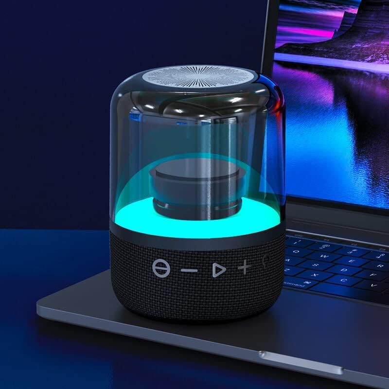 Колонка беспроводная MyTone Mega Bass со светомузыкой, Черный-2
