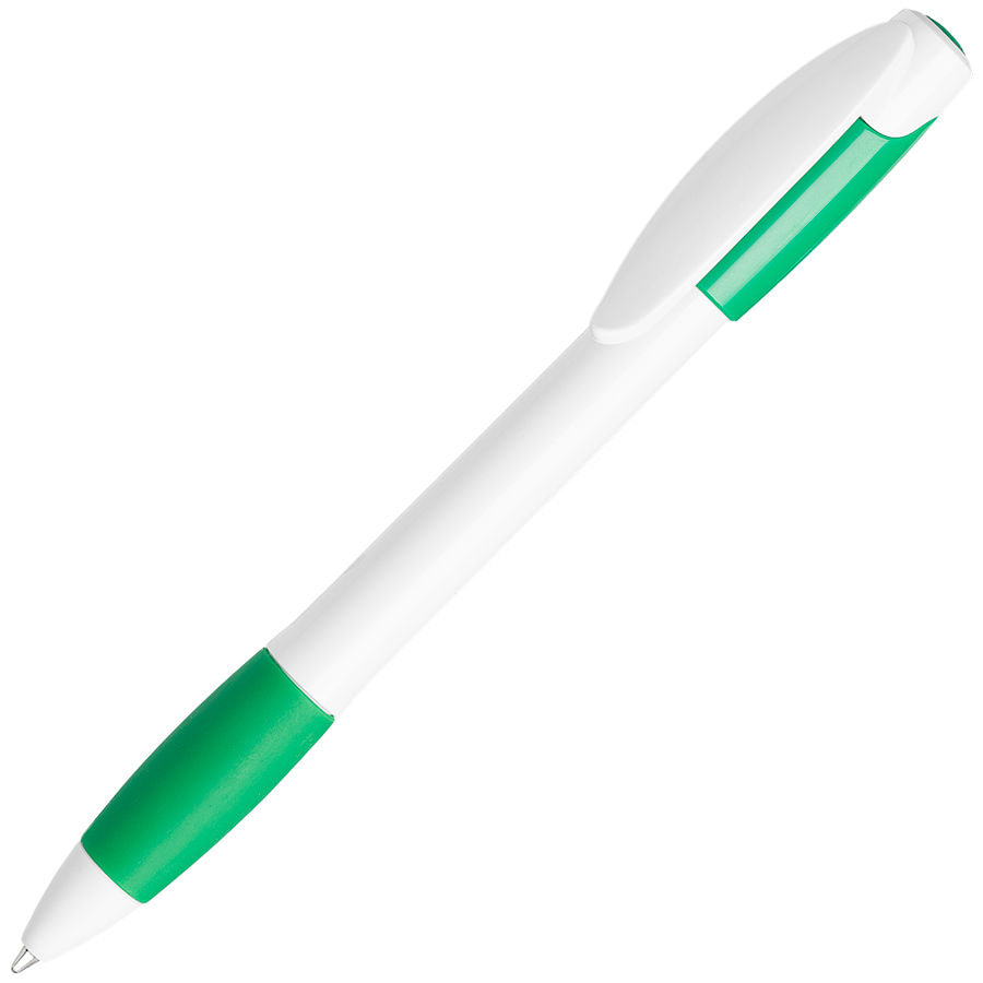 Ручка шариковая с грипом X-5, белый, зеленый-0