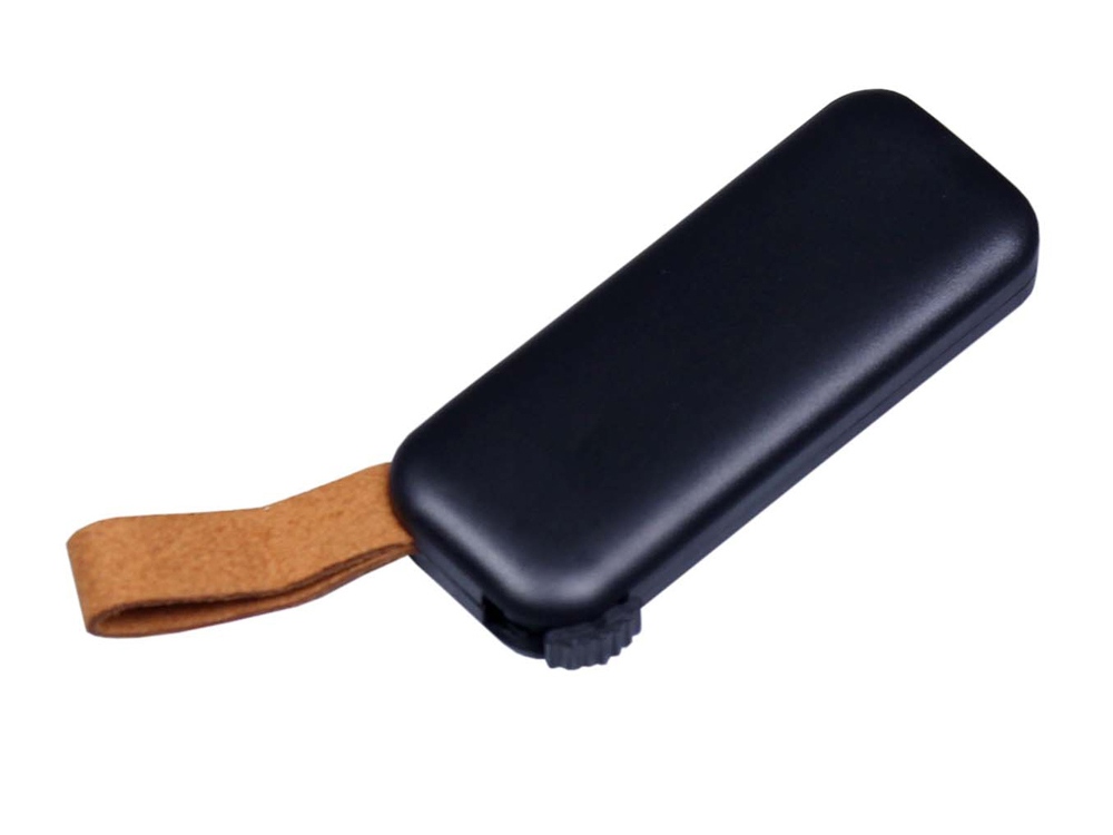USB-флешка промо на 64 Гб прямоугольной формы, выдвижной механизм, черный-1