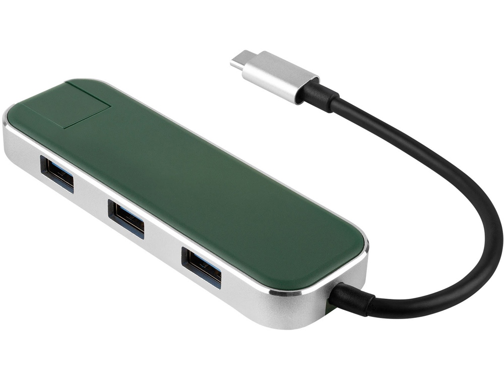 Хаб USB Rombica Type-C Chronos Green-0