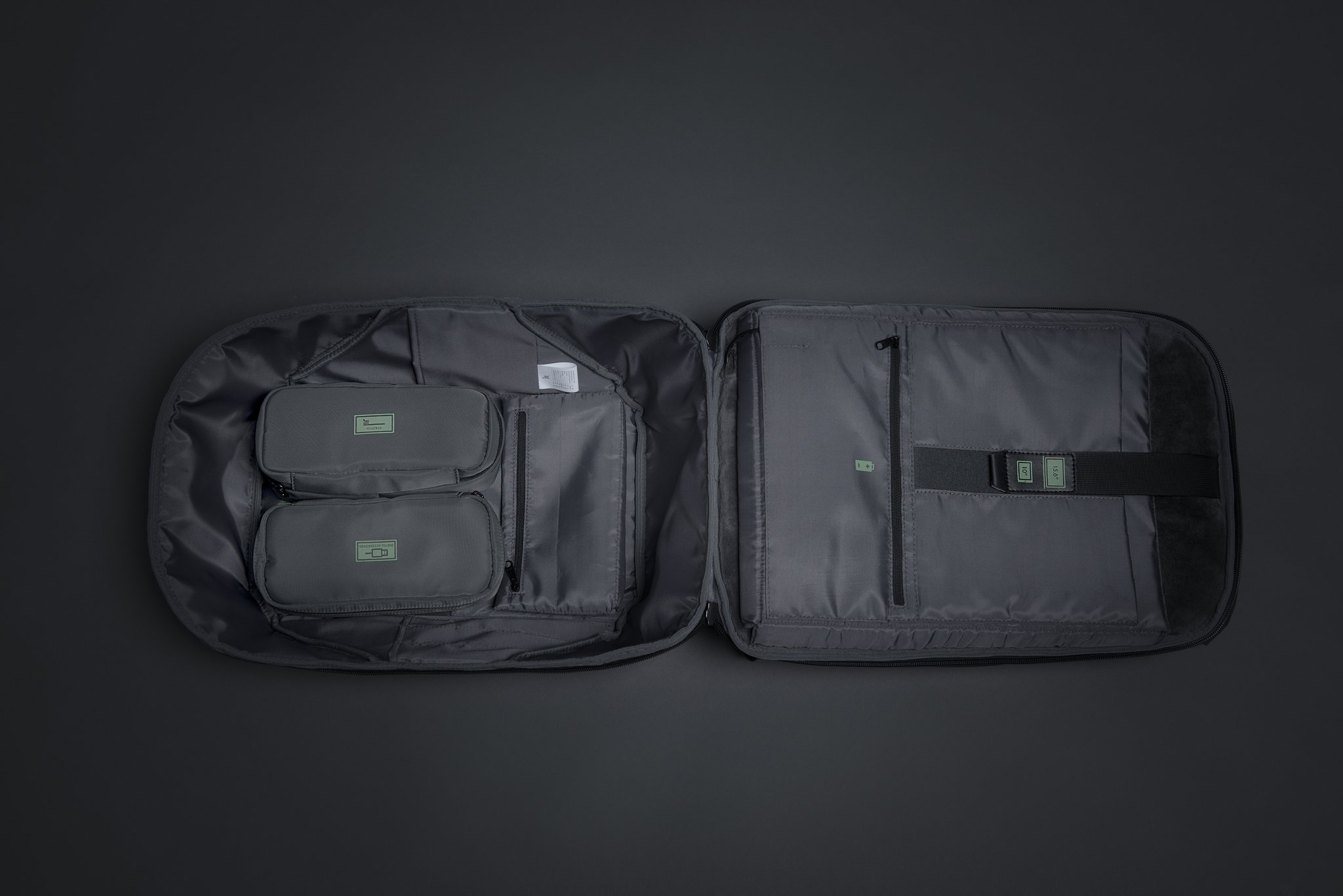 Рюкзак ClickPack Pro 46х34х16 см, комбинированный черный/серый-4