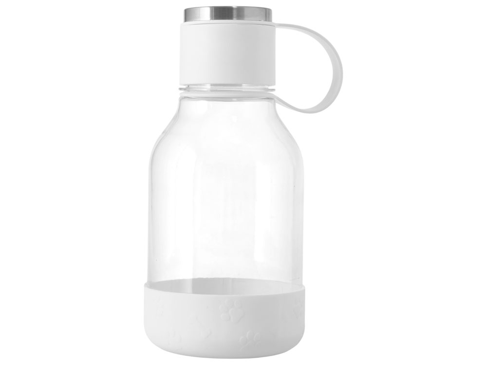 Бутылка для воды 2-в-1 Dog Bowl Bottle со съемной миской для питомцев, 1500 мл, белый с гравировкой-0