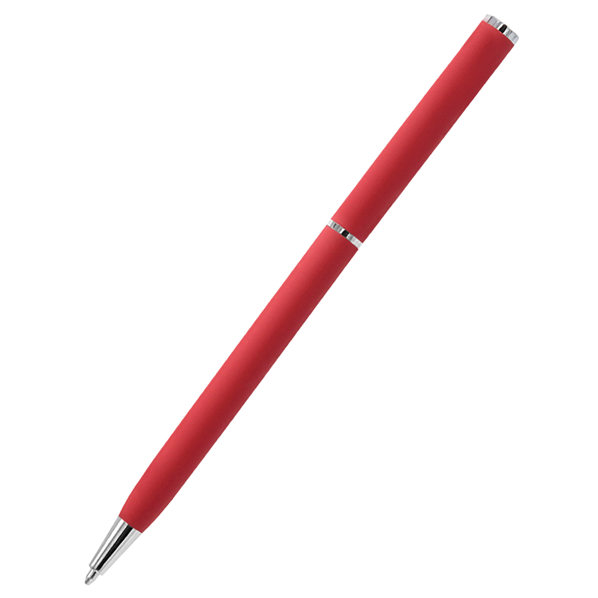 Ручка металлическая Tinny Soft софт-тач, Красный-3