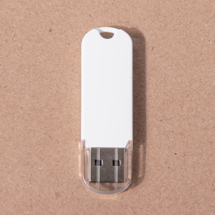USB flash-карта UNIVERSAL (8Гб), белая, 5,8х1,7х0,6 см, пластик, белый-3
