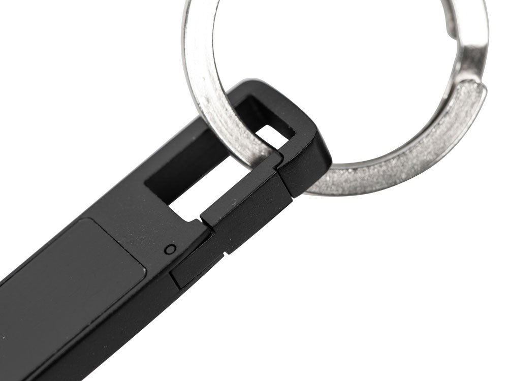 USB 2.0- флешка на 32 Гб c подсветкой логотипа Hook LED, темно-серый, красная подсветка-4