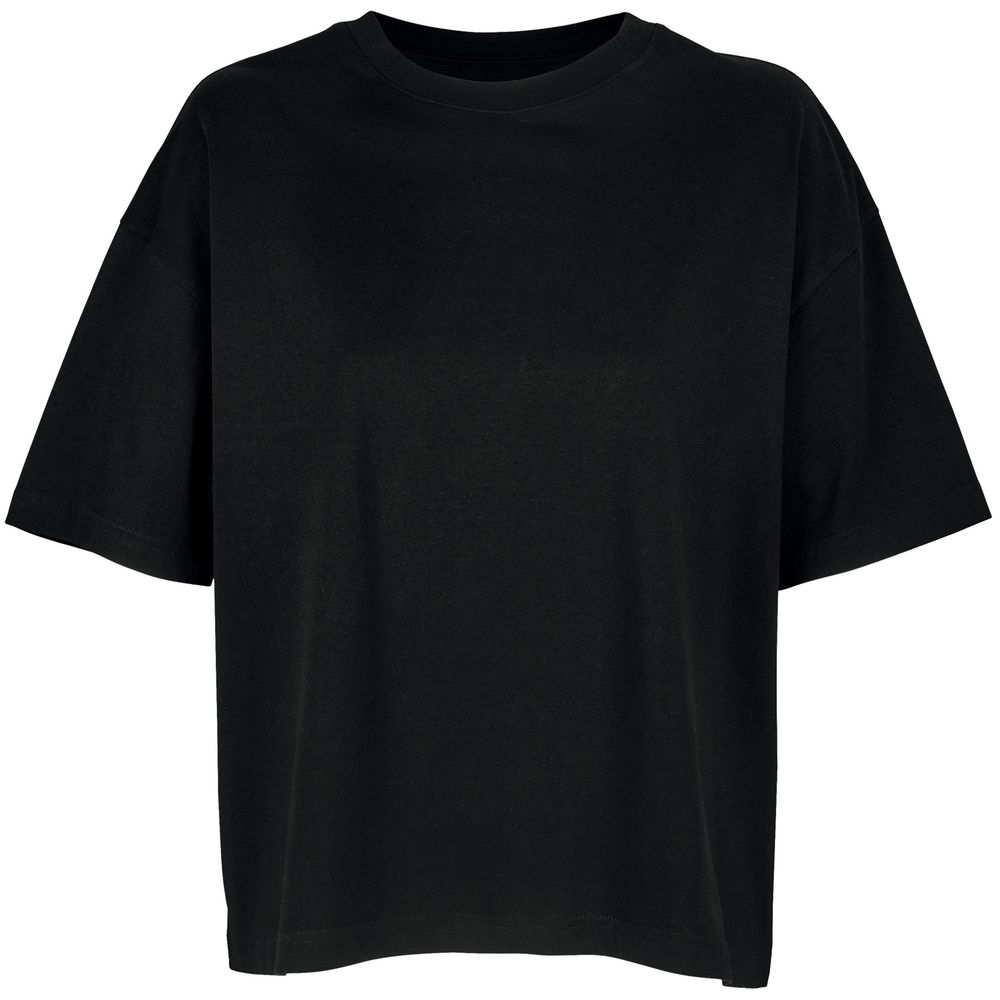 Футболка оверсайз женская Boxy Women, черная-1