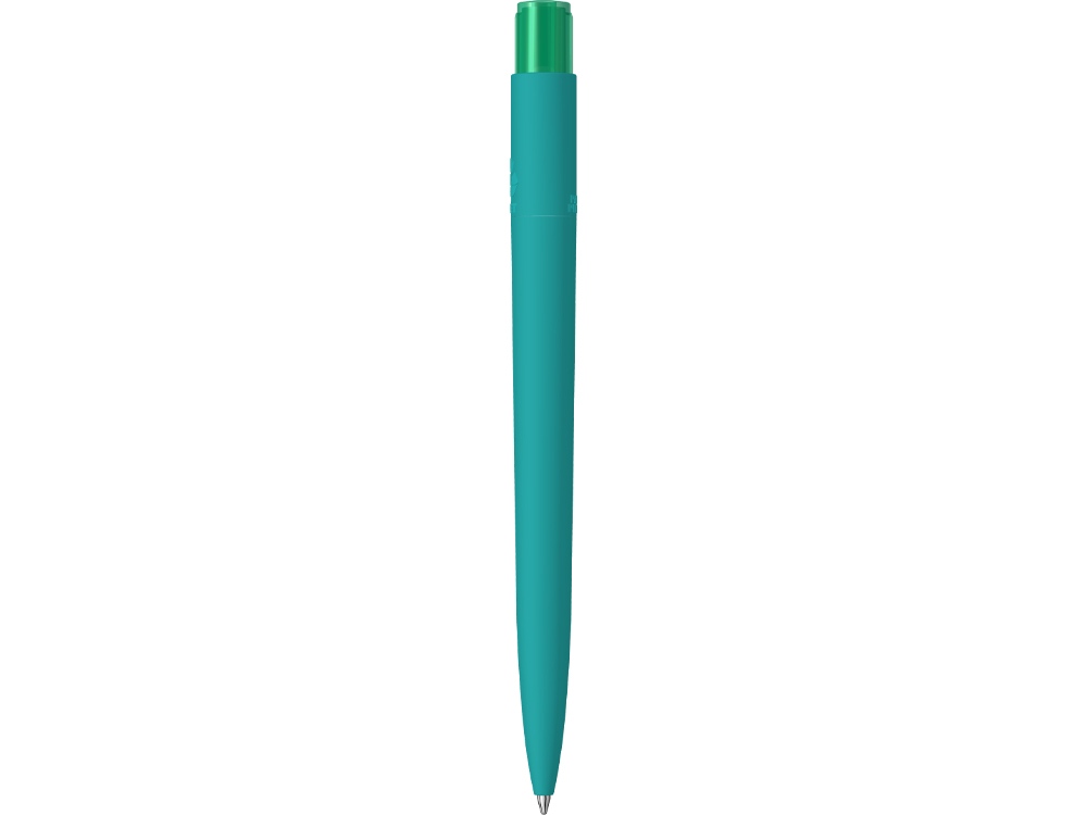Шариковая ручка RECYCLED PET PEN PRO K transparent GUM soft-touch, бирюзовый-1