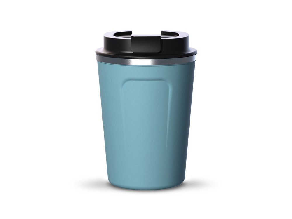 Термокружка CAFe COMPACT, 380 мл, голубой-0