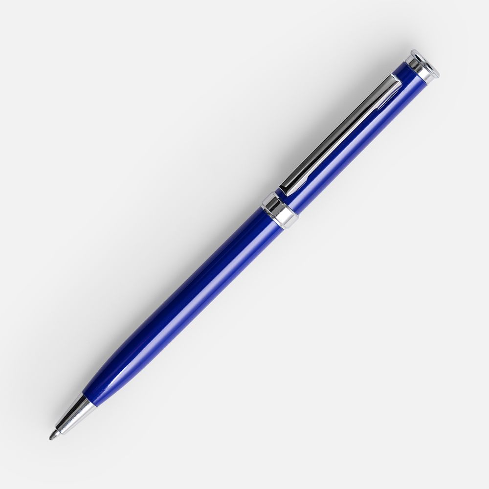 Ручка шариковая Finn Chrome, синяя-0