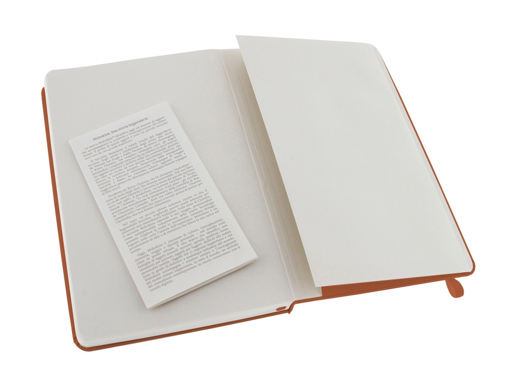Записная книжка Moleskine Classic (в линейку) в твердой обложке, Large (13х21см), оранжевый коралл-3