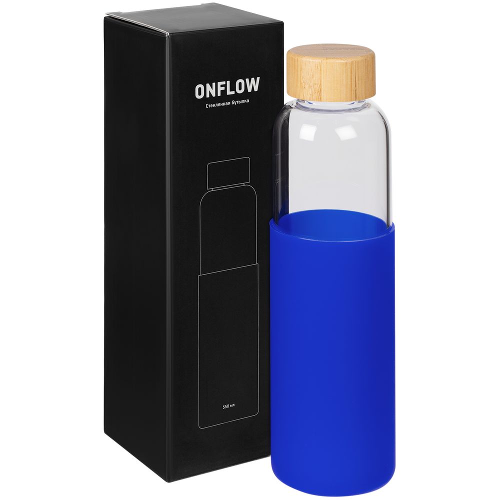Бутылка для воды Onflow, синяя-5