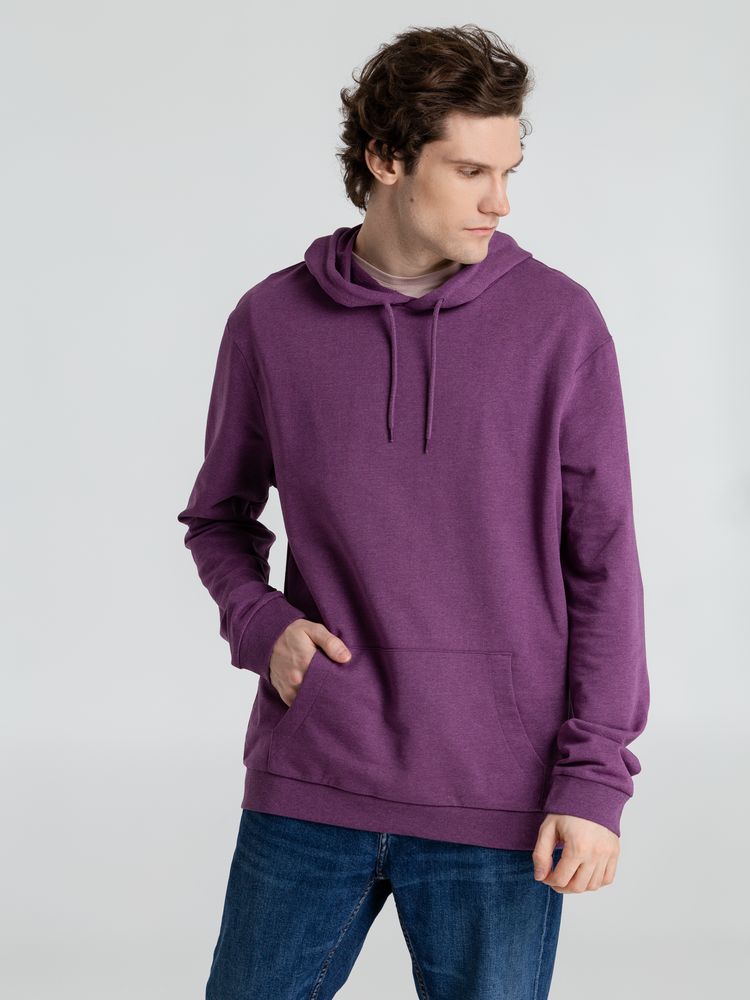 Толстовка с капюшоном унисекс Hoodie, фиолетовый меланж-8