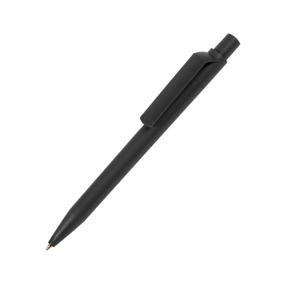 Ручка шариковая DOT, матовое покрытие, черный-0