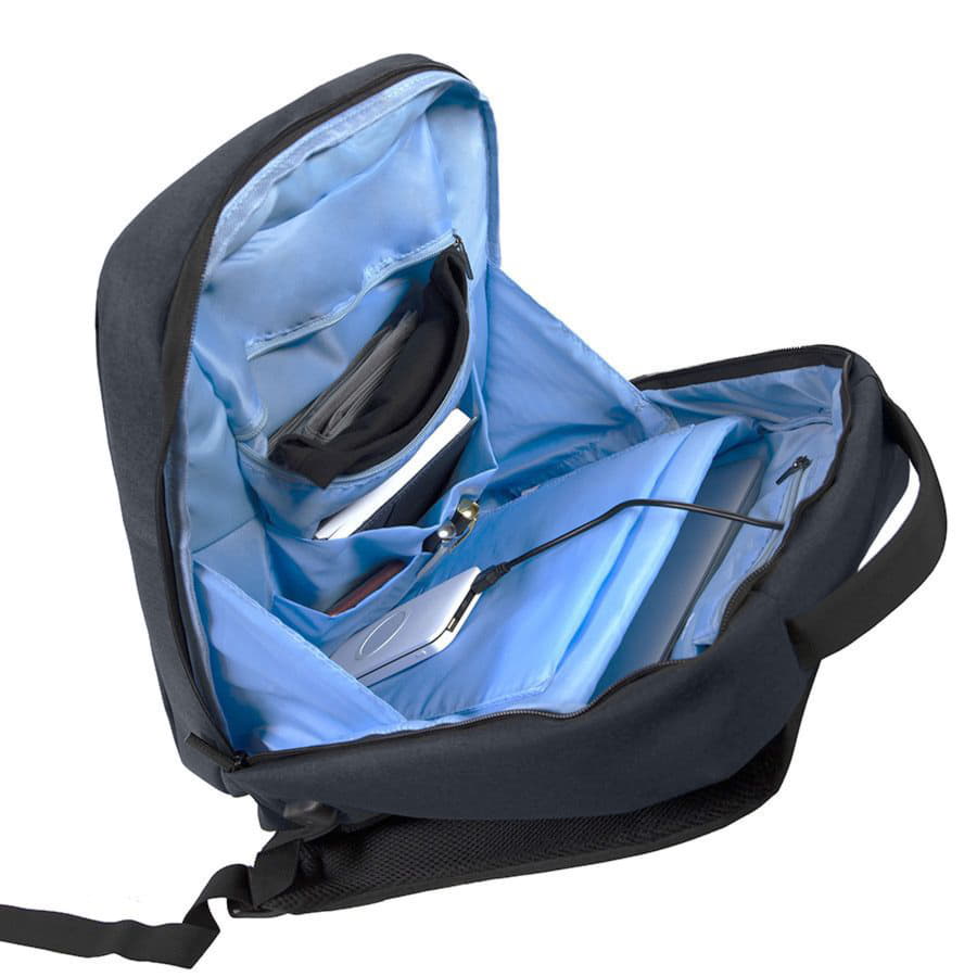 Рюкзак LINK c RFID защитой, темно-синий-4