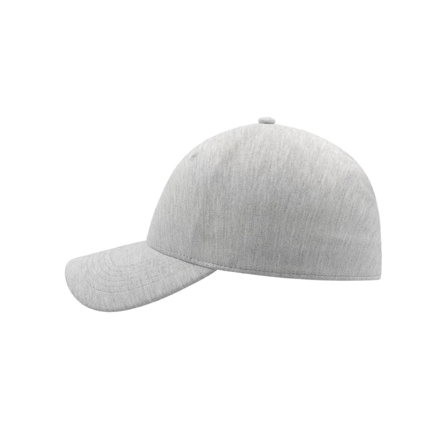 Бейсболка UNI-CAP PIQUET, без панелей и швов, без застежки, серый-2