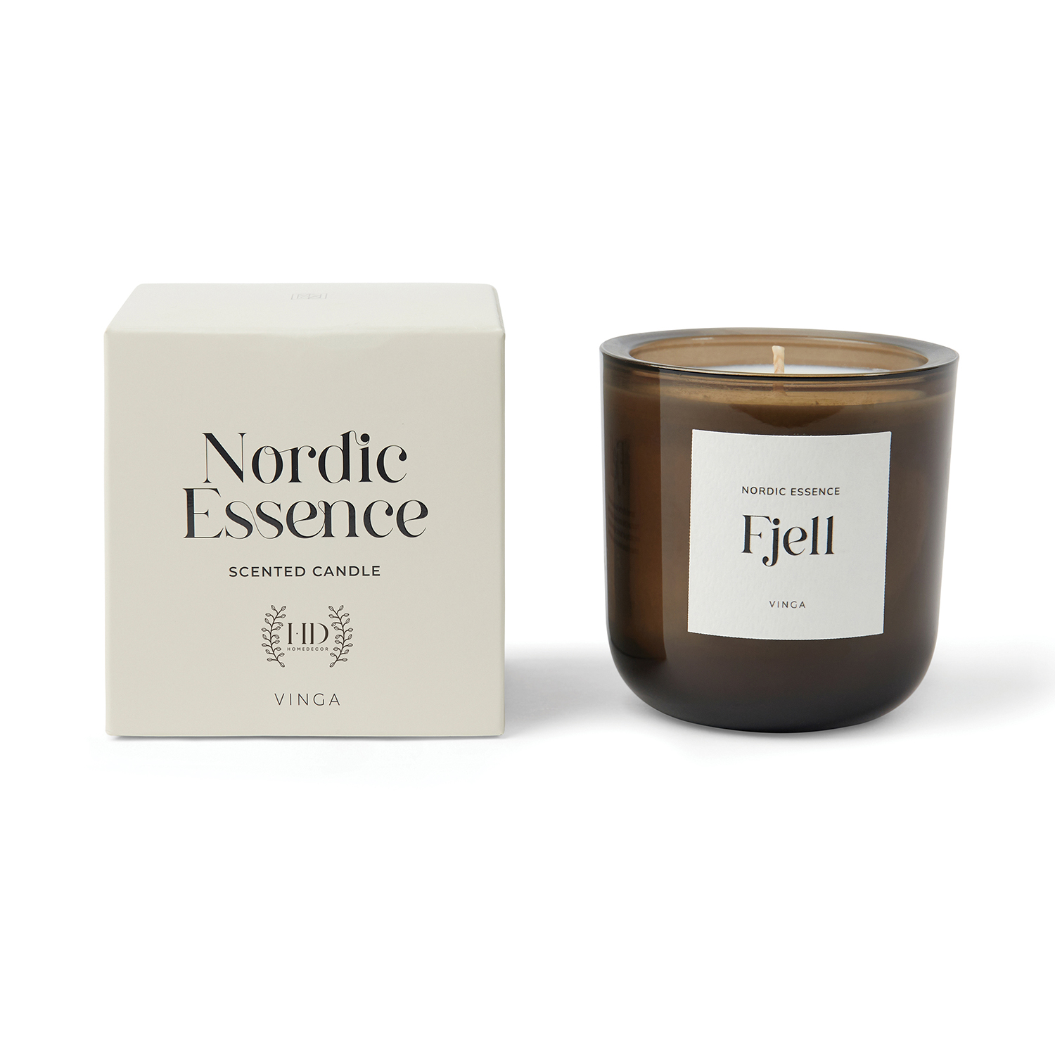 Большая ароматическая свеча VINGA Nordic Essence в стекле-3