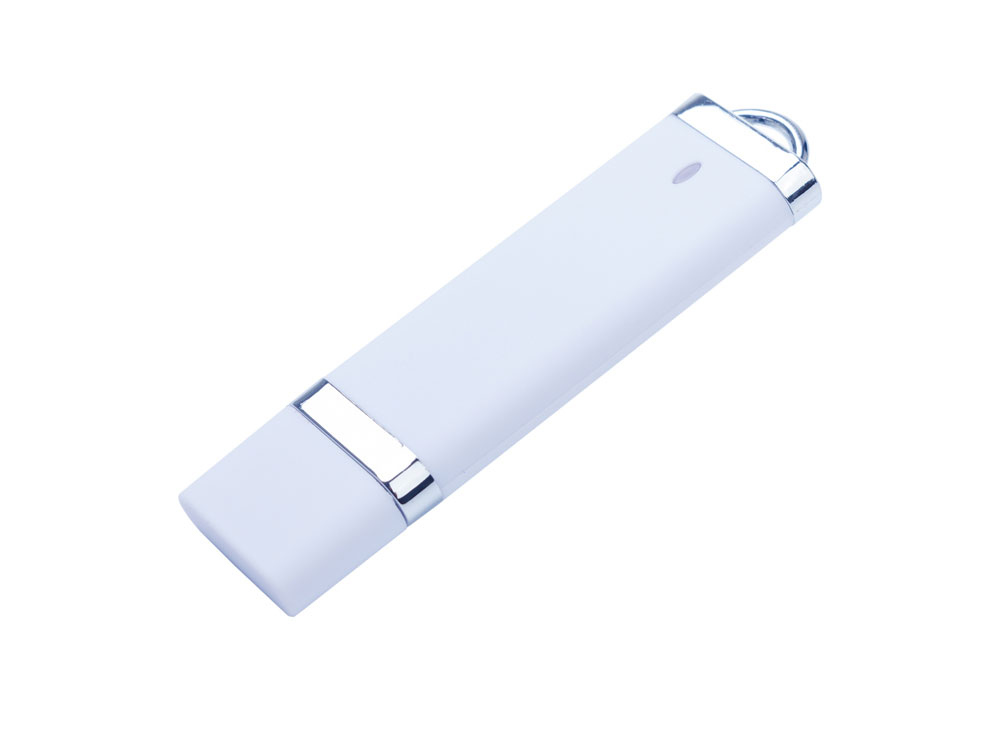 USB-флешка на 32 ГБ с покрытием soft-touch Орландо,  белый-0