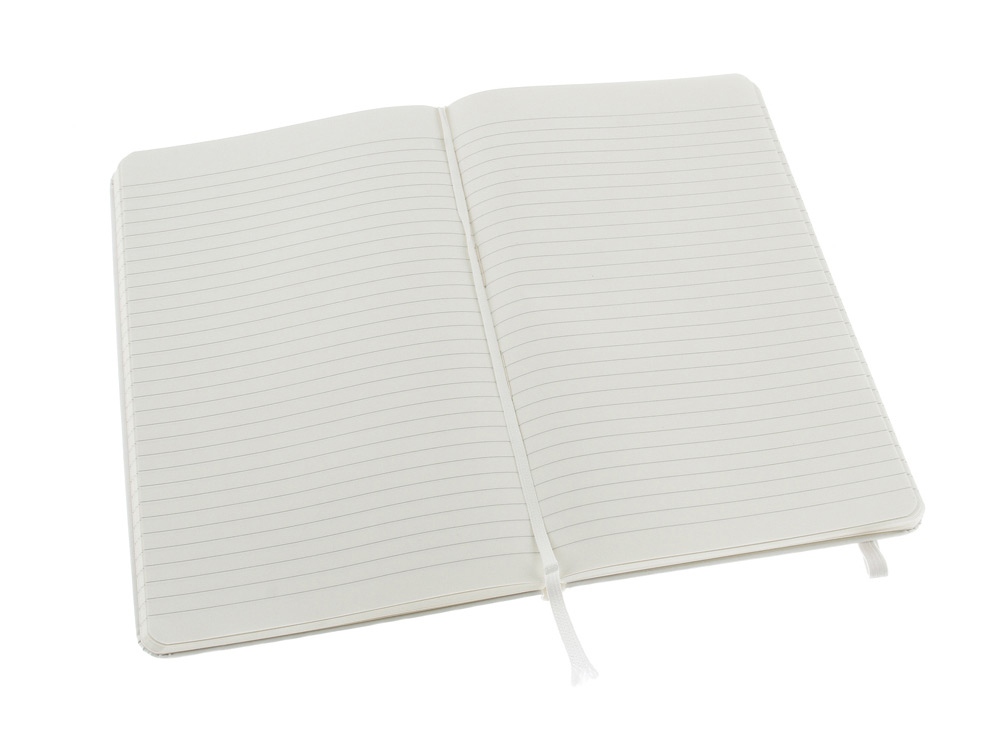 Записная книжка Moleskine Classic (в линейку) в твердой обложке, Large (13х21см), белый-2