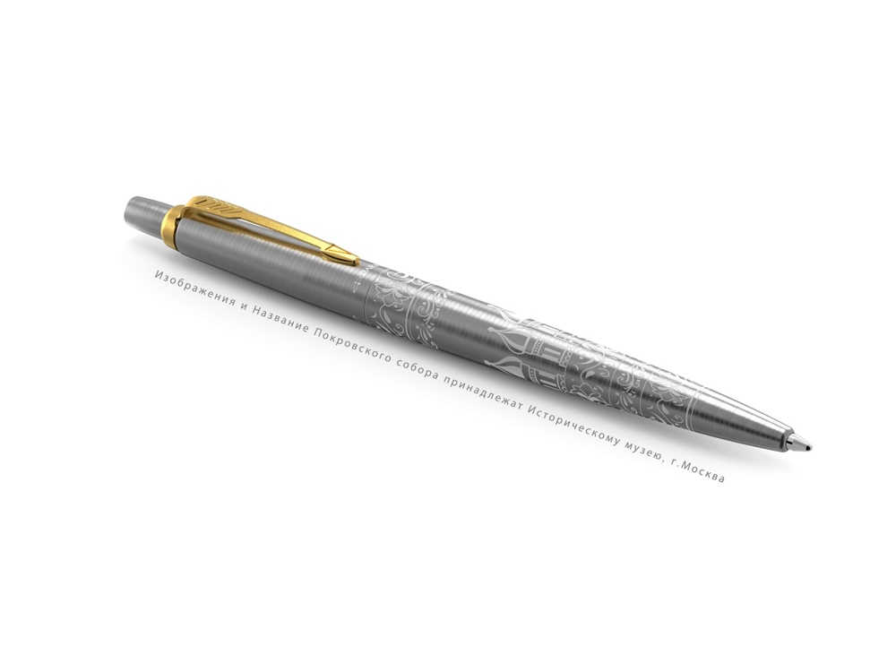 Шариковая ручка Parker Jotter Russia SE, цвет: St. Steel GT, стержень: Mblue-2