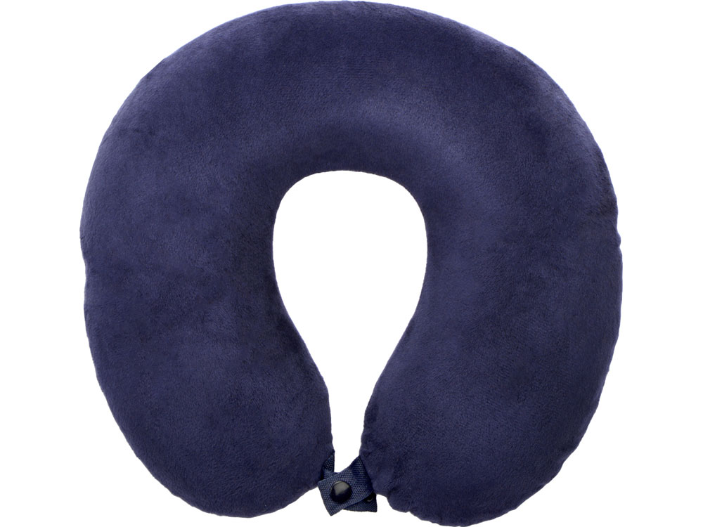 Подушка Basic из микрофибры с эффектом памяти U-shape, синий-2