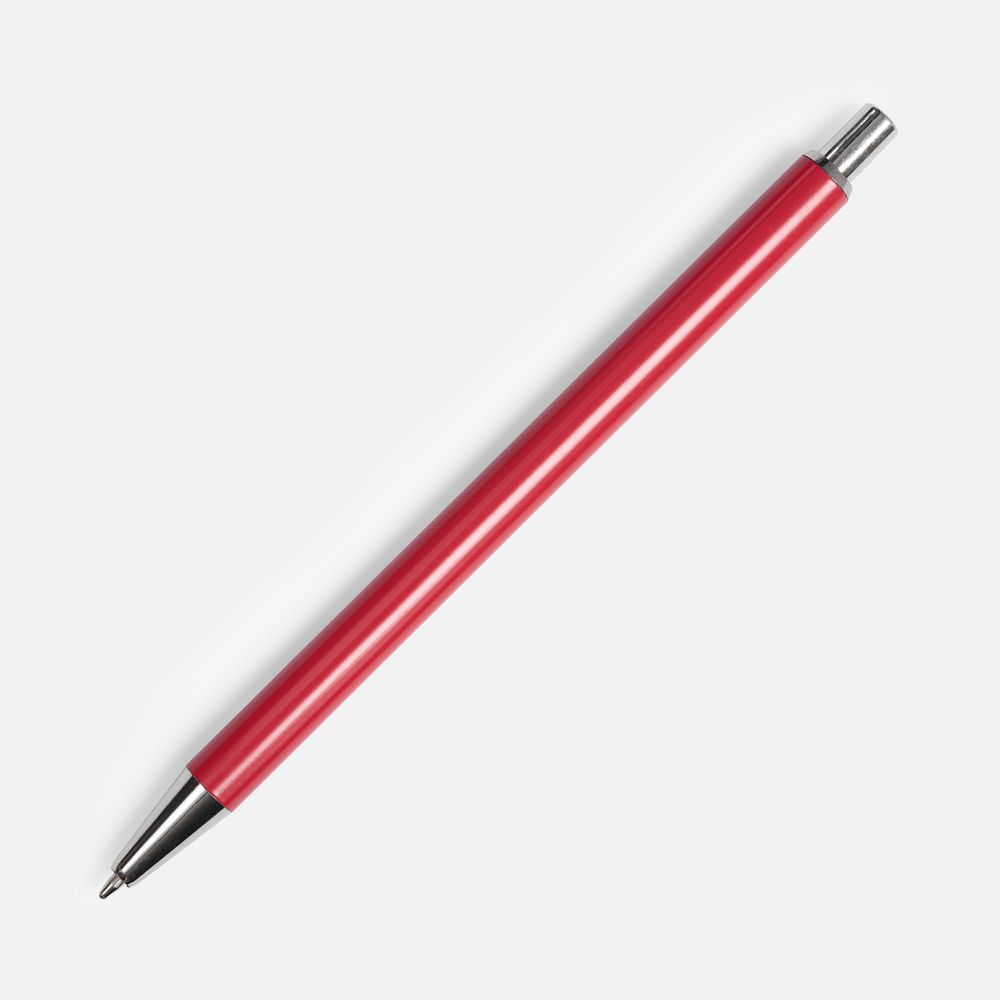 Ручка шариковая Slim Beam, красная-0