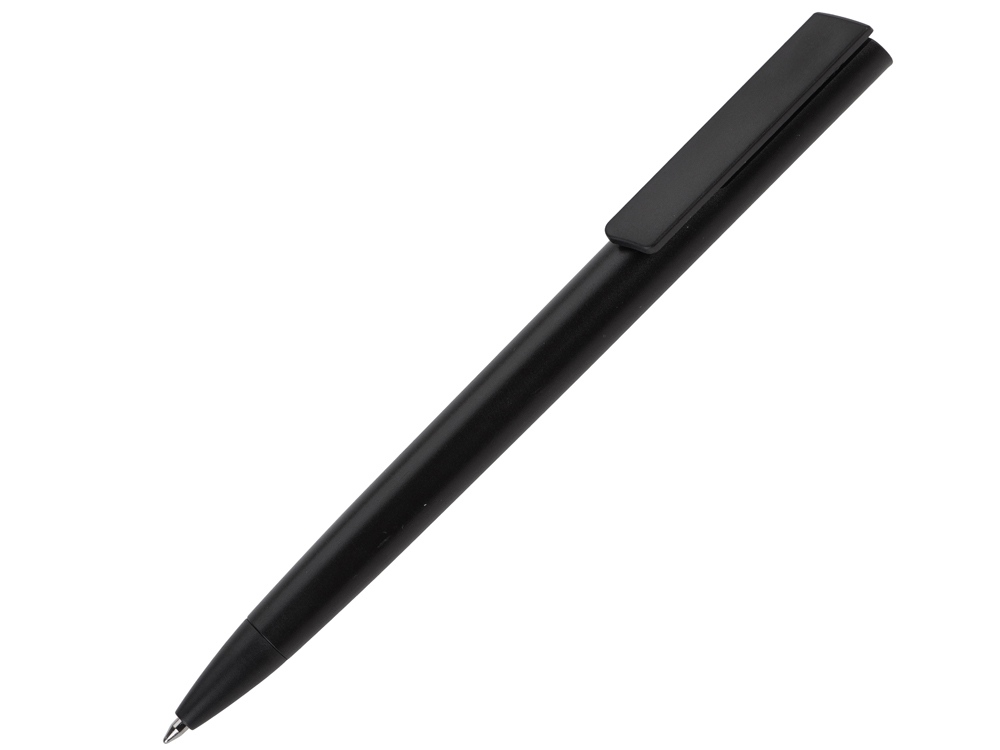 Ручка пластиковая шариковая Taper Solid, матовый черный-0