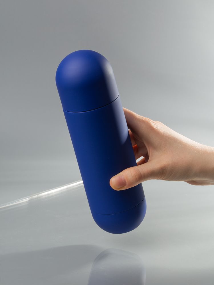 Термос Tubula Soft Touch, синий-3