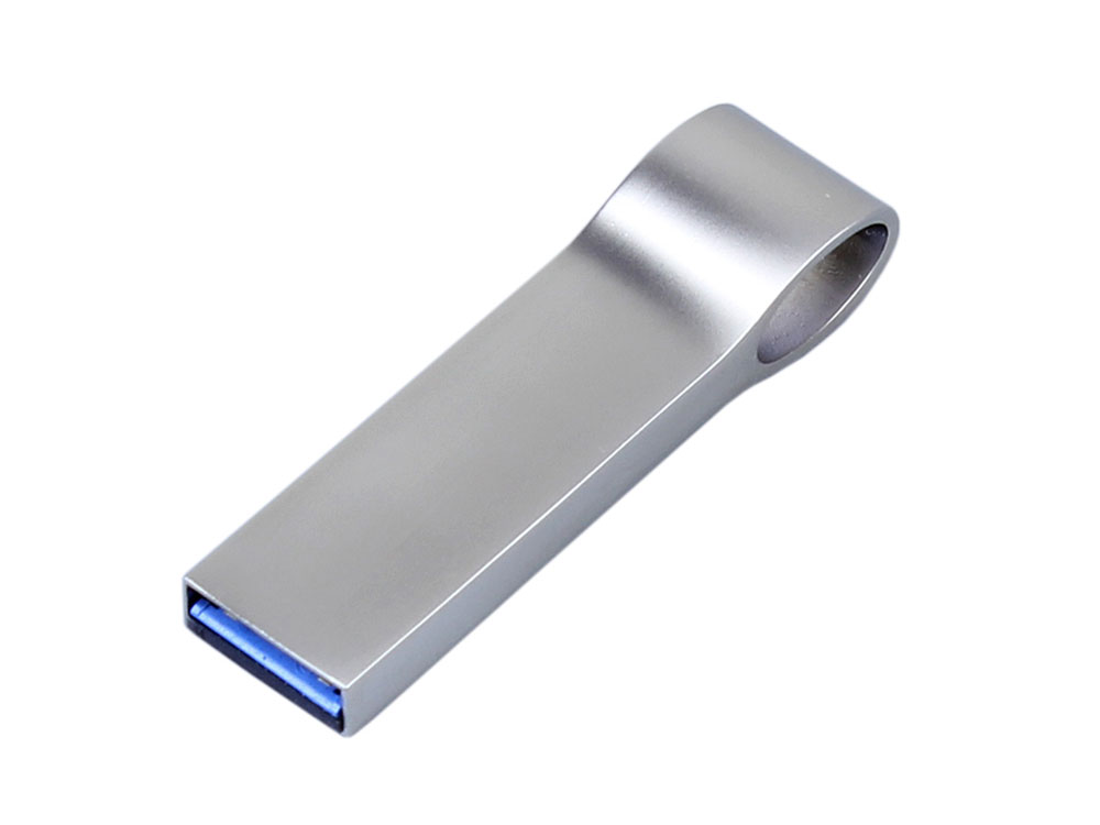 USB 3.0-флешка на 32 Гб с мини чипом, компактный дизайн, боковое отверстие для цепочки-1