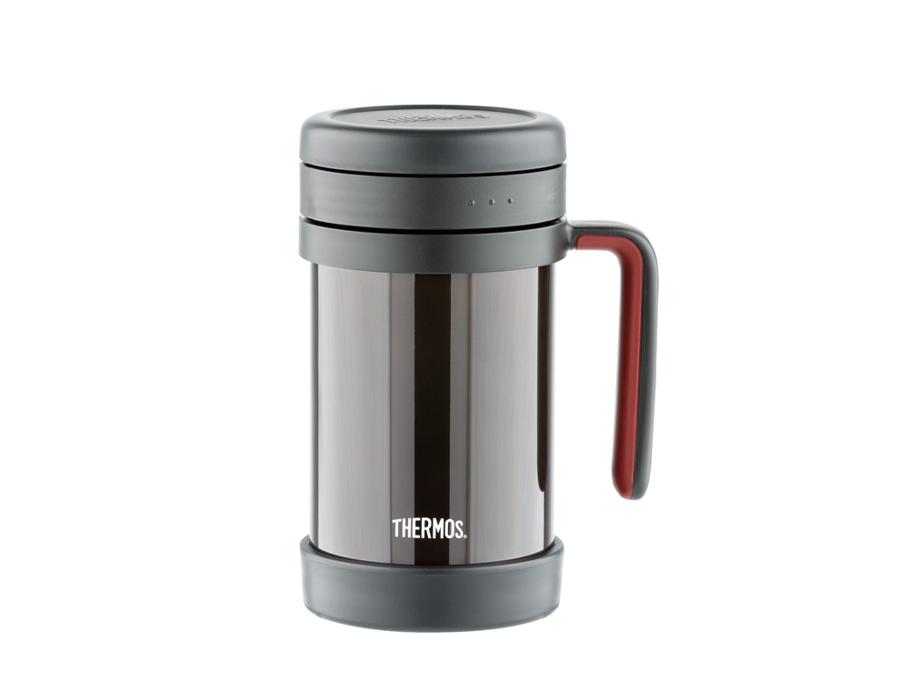 Термос из нерж. стали с ситом тм THERMOS TCMF-501, черный-0