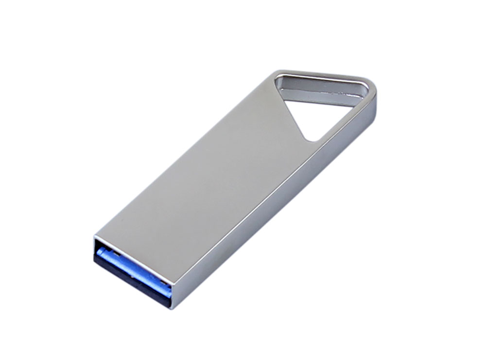 USB 2.0-флешка на 32 Гб с мини чипом, компактный дизайн, отверстие треугольной формы для цепочки-1