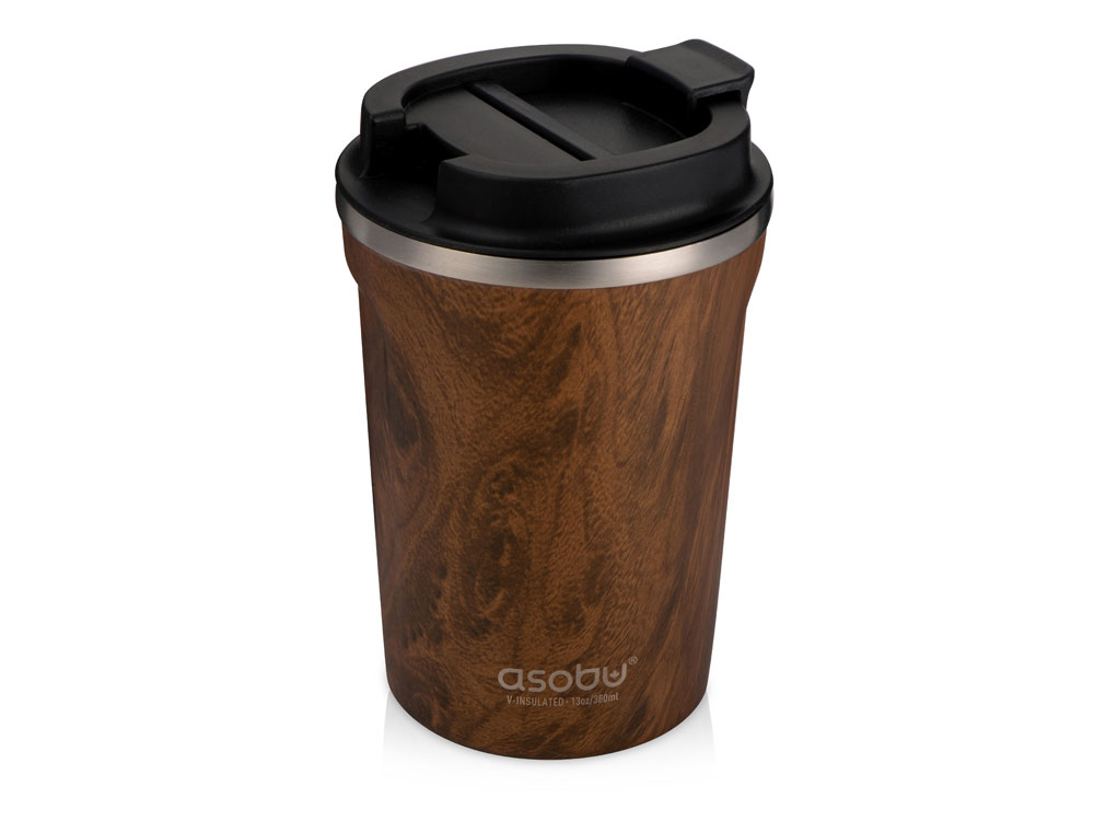 Термокружка CAFe COMPACT, 380 мл, wood-0