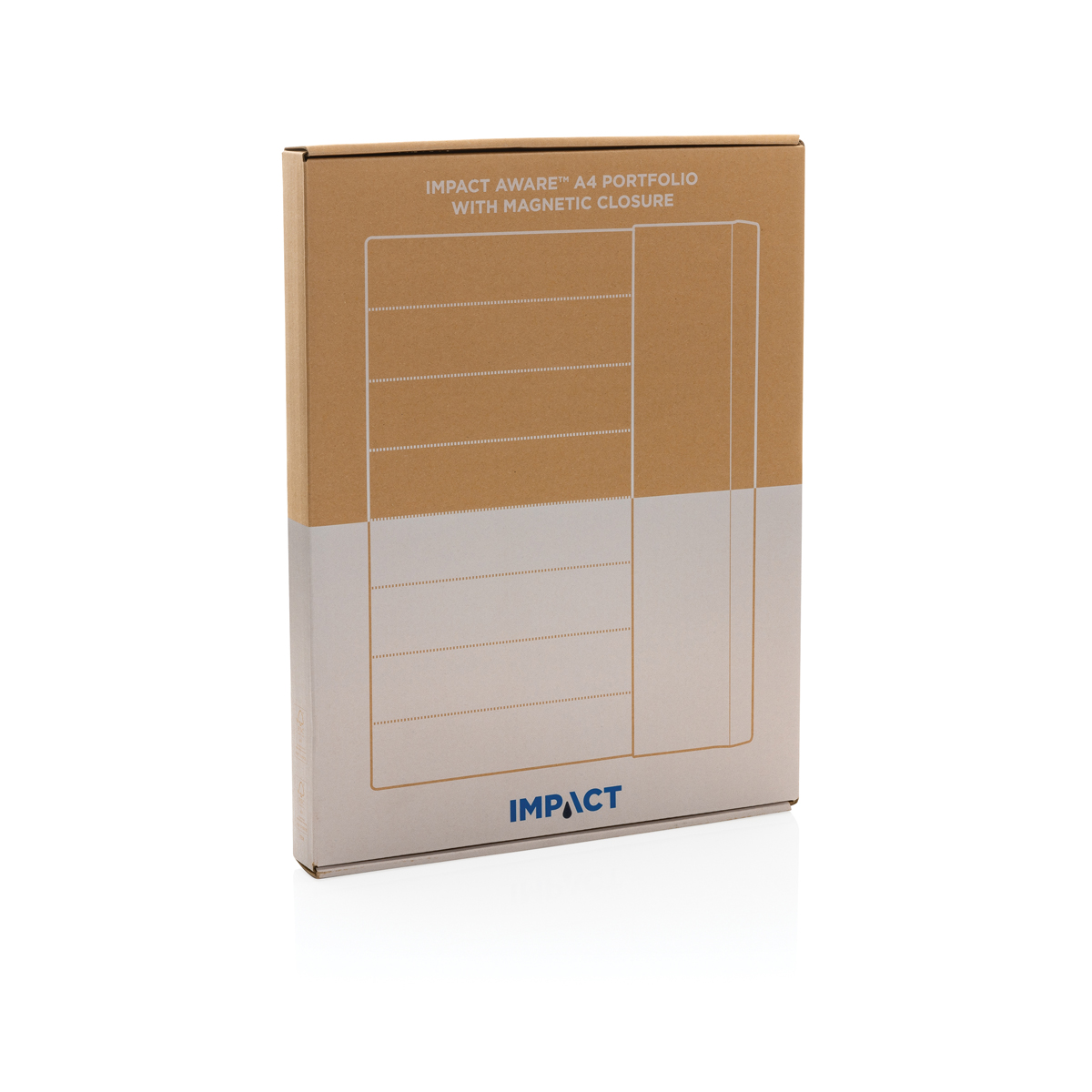 Органайзер Impact из rPET Aware™ с магнитной застежкой, А4-12