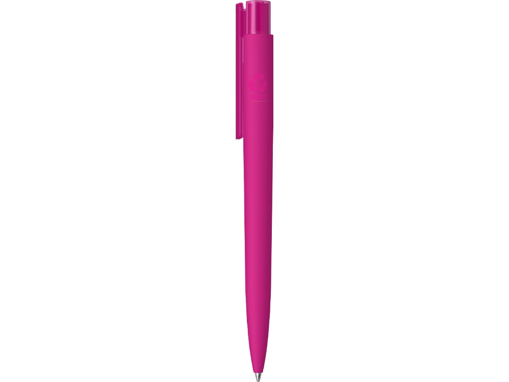 Шариковая ручка RECYCLED PET PEN PRO K transparent GUM soft-touch, розовый-2